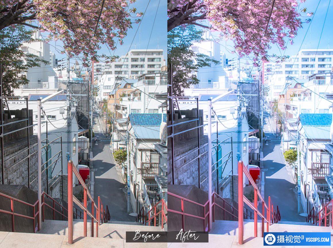 精品日系LR预设-唯美浪漫动漫风格日系Lightroom预设及移动APP滤镜 Lightroom预设,效果图3