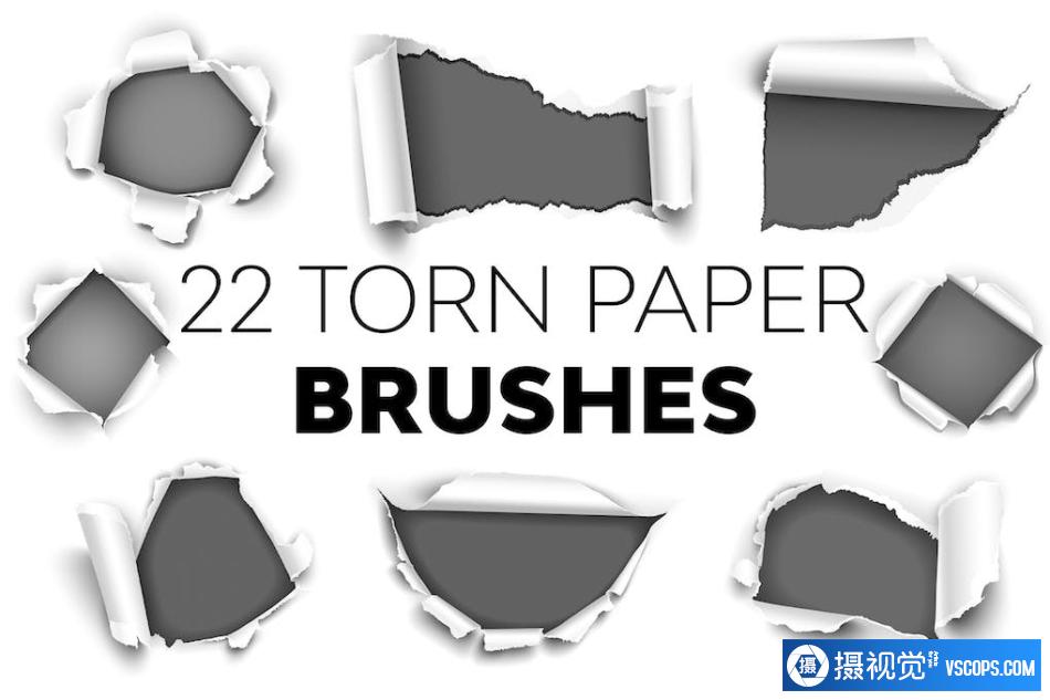 download torn paper brush for photoshop