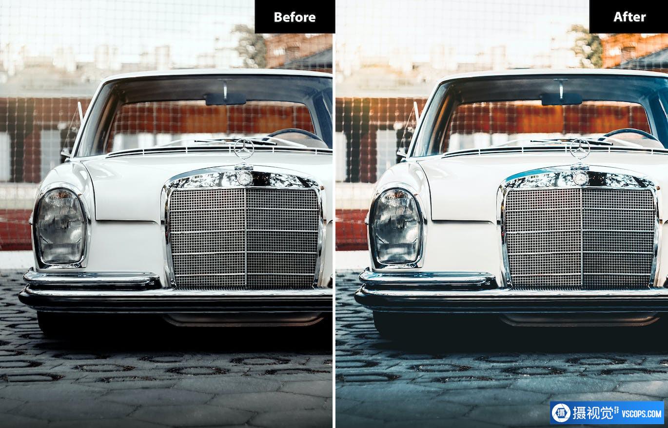 复古汽车后期调色Lightroom预设 9 Retro Automotive Lightroom Presets Lightroom预设,效果图2