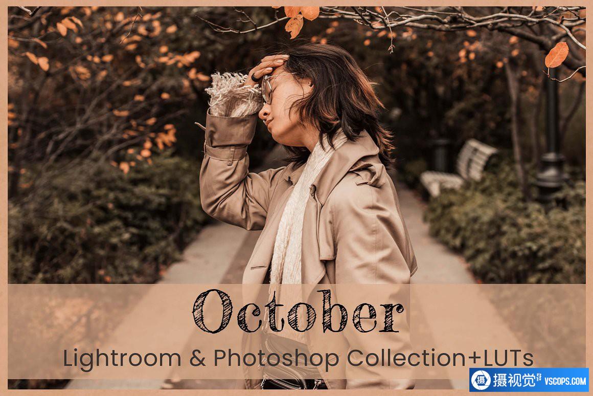 波西米亚奶油米色和棕色Lightroom预设 October Lightroom Presets Lightroom预设,效果图1