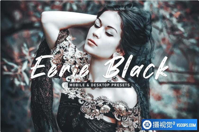 质感黑暗情绪电影人像后期调色Lightroom预设› Eerie Black Pro Lightroom Presets Lightroom预设,效果图1 质感黑暗情绪电影人像后期调色Lightroom预设› Eerie Black Pro Lightroom Presets Lightroom预设,效果图1