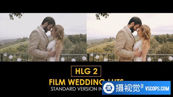 HLG2电影婚礼视频调色和标准Lut预设 支持/FCPX/PR/达芬奇/PS调色