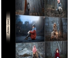 俄罗斯摄影师Arma Gray唯美儿童人像摄影后期调色视频教程合集-中文字幕