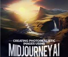 使用 Midjourney AI 和 Photoshop 创建逼真的风光图像 -中英字幕