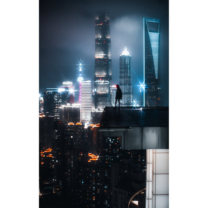 Urbexmode - 未来派蓝色 霓虹色调 街头城市夜间摄影预设CYBER 2077 Presets Pack插图2