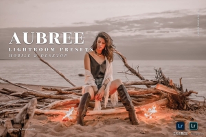 INS时尚人像流行色彩后期LR预设Aubree Mobile and Desktop Lightroom Presets