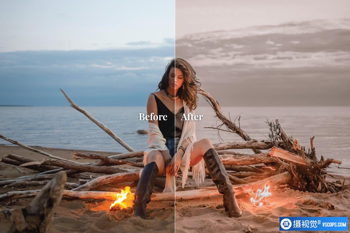 INS时尚人像流行色彩后期LR预设Aubree Mobile and Desktop Lightroom Presets Lightroom预设,效果图4