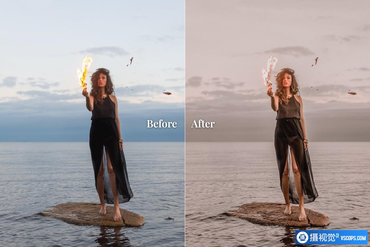 INS时尚人像流行色彩后期LR预设Aubree Mobile and Desktop Lightroom Presets Lightroom预设,效果图3