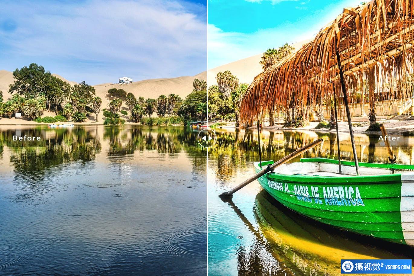 旅拍人文风光后期调色LR预设 Oasis Mobile & Desktop Lightroom Presets Lightroom预设,效果图5 旅拍人文风光后期调色LR预设 Oasis Mobile & Desktop Lightroom Presets Lightroom预设,效果图5
