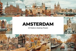 阿姆斯特丹旅拍人文风光后期调色Lightroom预设及视频调色LUT预设