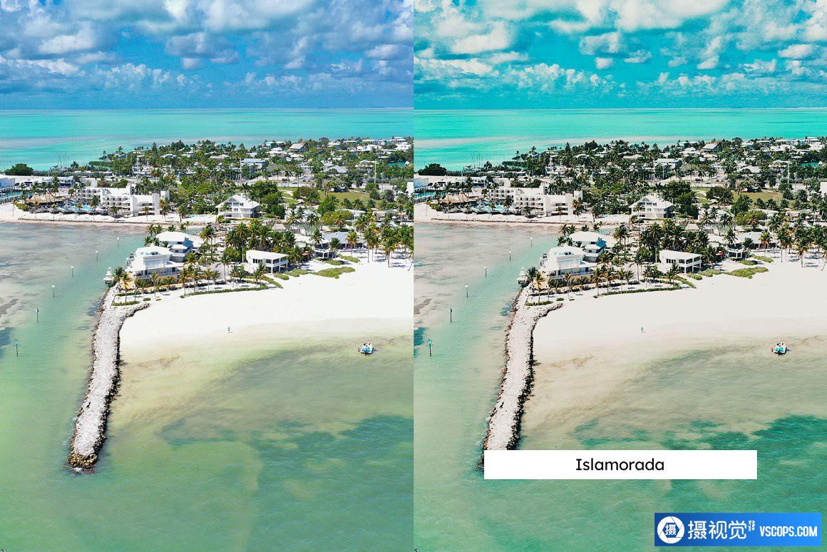 佛罗里达群岛旅拍人文风光Lightroom预设及视频调色LUT预设 Lightroom预设,效果图2