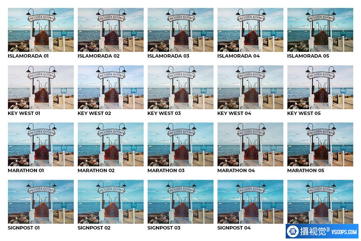 佛罗里达群岛旅拍人文风光Lightroom预设及视频调色LUT预设 Lightroom预设,效果图6