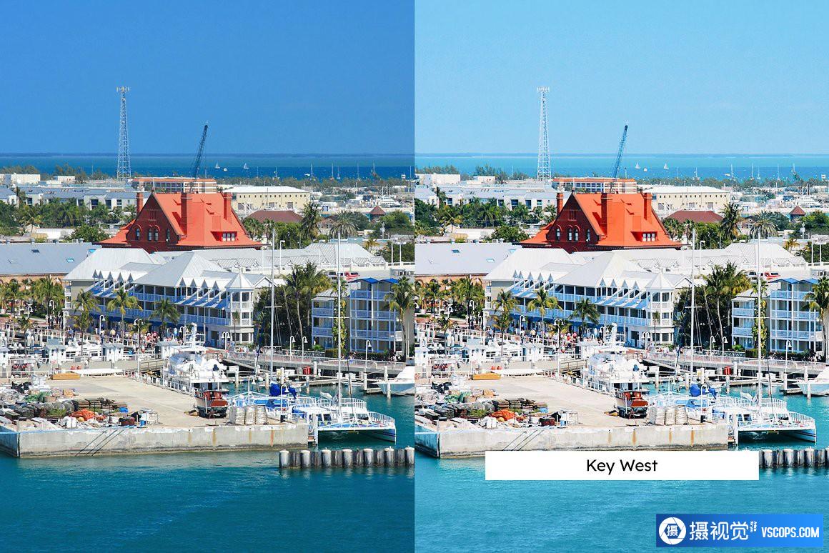 佛罗里达群岛旅拍人文风光Lightroom预设及视频调色LUT预设 Lightroom预设,效果图3