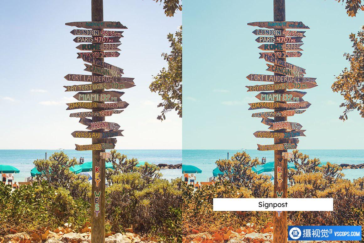 佛罗里达群岛旅拍人文风光Lightroom预设及视频调色LUT预设 Lightroom预设,效果图5