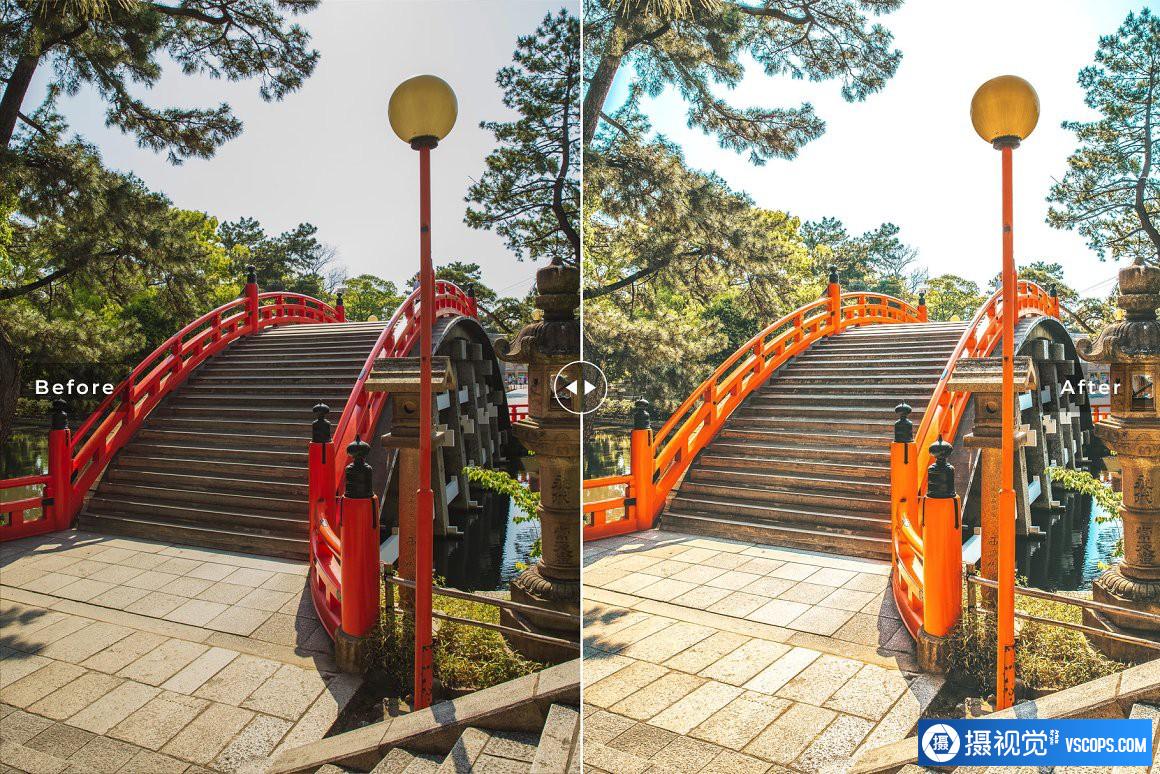 日本大阪旅拍人文风光Lightroom预设 Osaka Pro Lightroom Presets Lightroom预设,效果图6