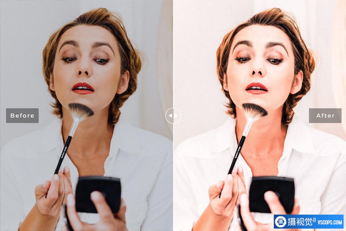 妆容人像摄影后期调色Lightroom预设 Makeup Pro Lightroom Presets Lightroom预设,效果图5