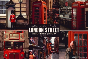 伦敦城市旅拍人文英伦风格Lightroom预设 London Photoshop Action & Lightrom Presets