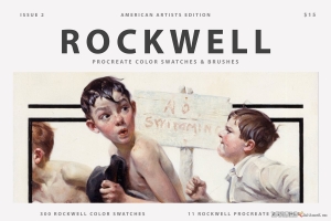 罗克韦尔（Rockwell）的Procreate笔刷和彩色色板