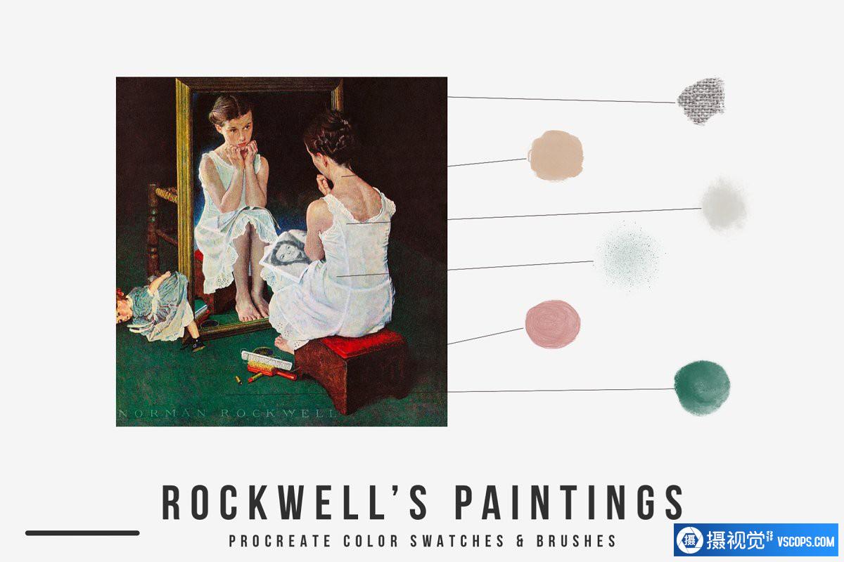 罗克韦尔（Rockwell）的Procreate笔刷和彩色色板插图3