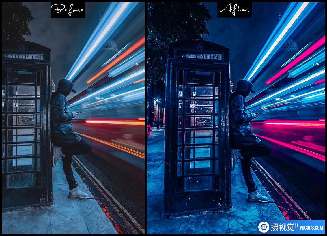 城市夜景赛博朋克风光人像Lightroom预设 Cyberpunk - Photoshop Actions Lightroom Presets Lightroom预设,效果图4 城市夜景赛博朋克风光人像Lightroom预设 Cyberpunk - Photoshop Actions Lightroom Presets Lightroom预设,效果图4