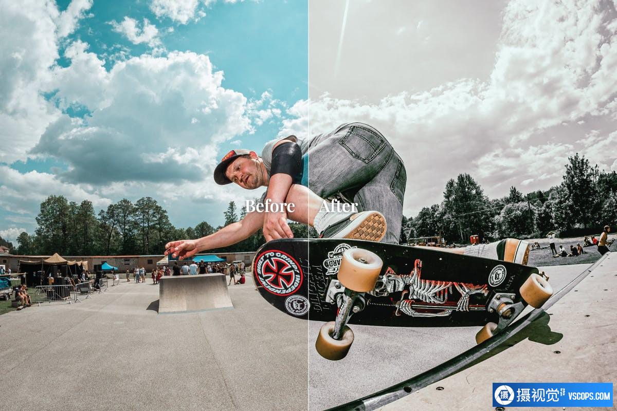 城市运动人像后期调色Lightroom预设 Skater Mobile and Desktop Lightroom Presets Lightroom预设,效果图2