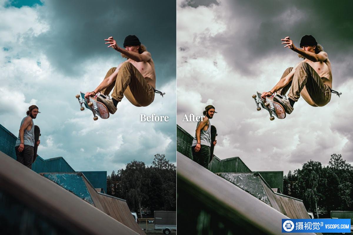 城市运动人像后期调色Lightroom预设 Skater Mobile and Desktop Lightroom Presets Lightroom预设,效果图3 城市运动人像后期调色Lightroom预设 Skater Mobile and Desktop Lightroom Presets Lightroom预设,效果图3