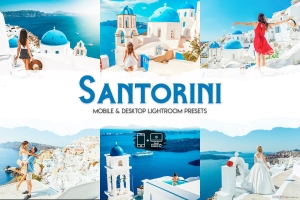 圣托里尼旅拍清新通透人像后期调色Lightroom预设 Santorini - 15 Premium Lightroom Presets