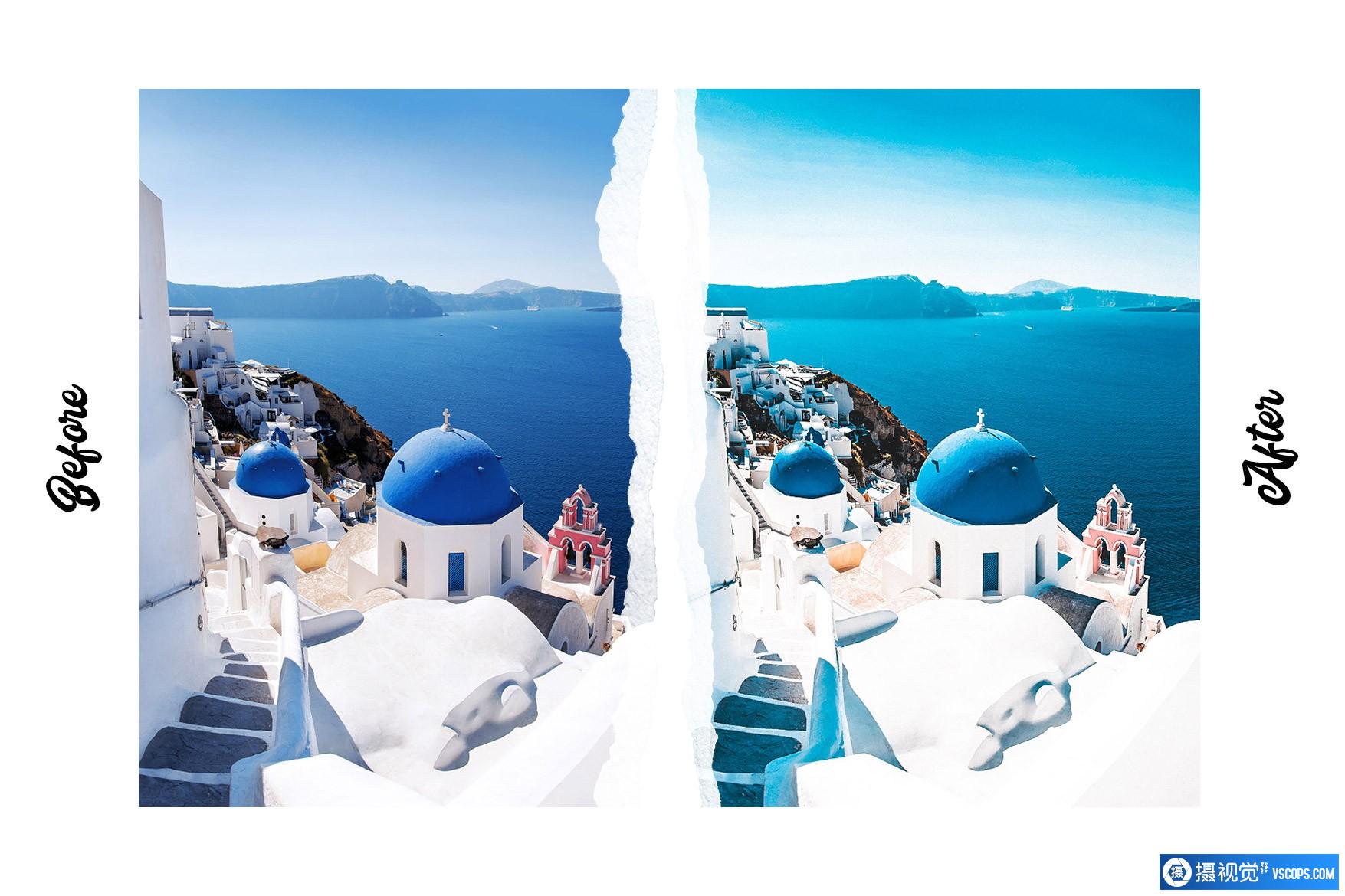 圣托里尼旅拍清新通透人像后期调色Lightroom预设 Santorini - 15 Premium Lightroom Presets Lightroom预设,效果图2 圣托里尼旅拍清新通透人像后期调色Lightroom预设 Santorini - 15 Premium Lightroom Presets Lightroom预设,效果图2