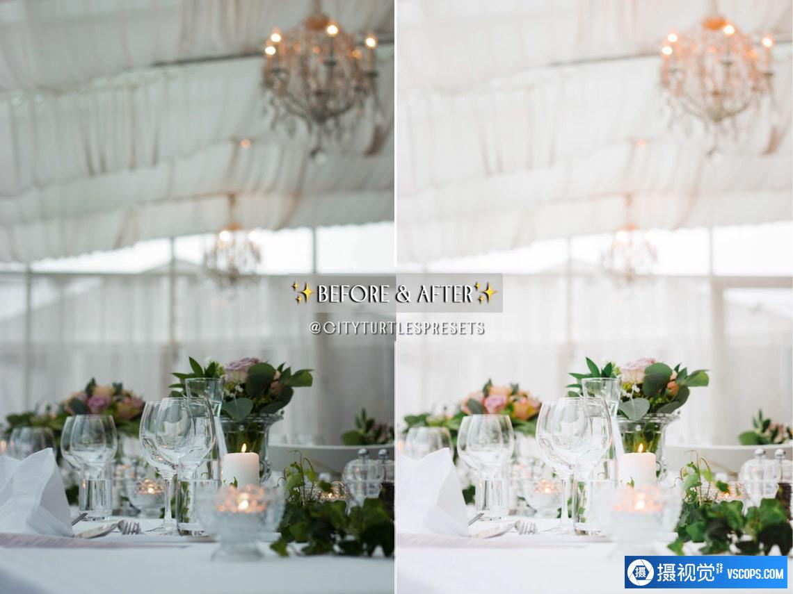 明亮通透婚礼人像胶片Lightroom预设 Light Airy Wedding HIM & HER Lightroom Presets Lightroom预设,效果图3
