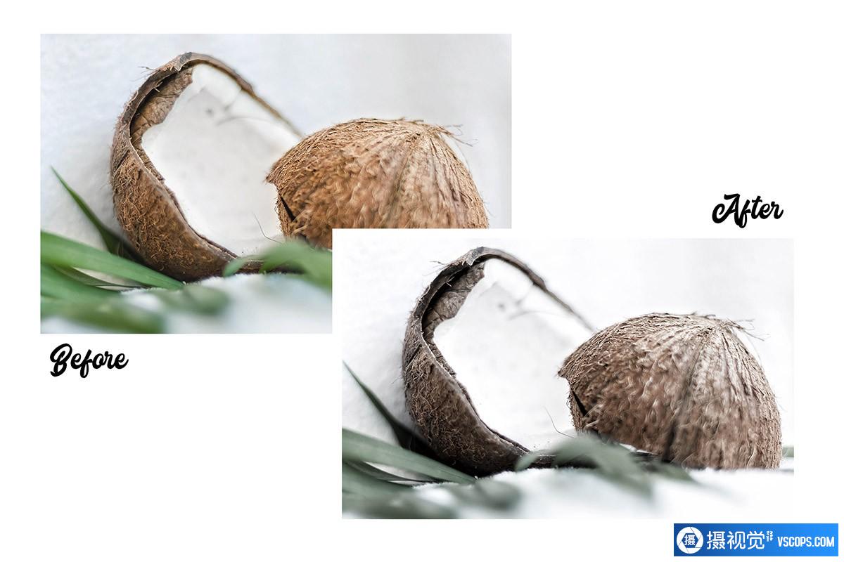 极简通透明亮棕白色人像后期Lightroom预设 Coconut - 5 Premium Lightroom Presets Lightroom预设,效果图5