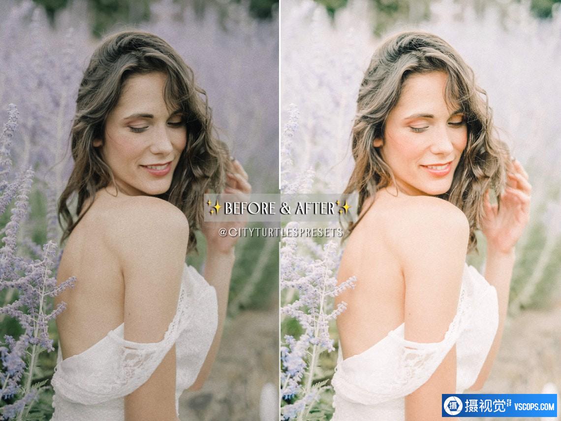 明亮通透婚礼人像胶片Lightroom预设 Light Airy Wedding HIM & HER Lightroom Presets Lightroom预设,效果图6
