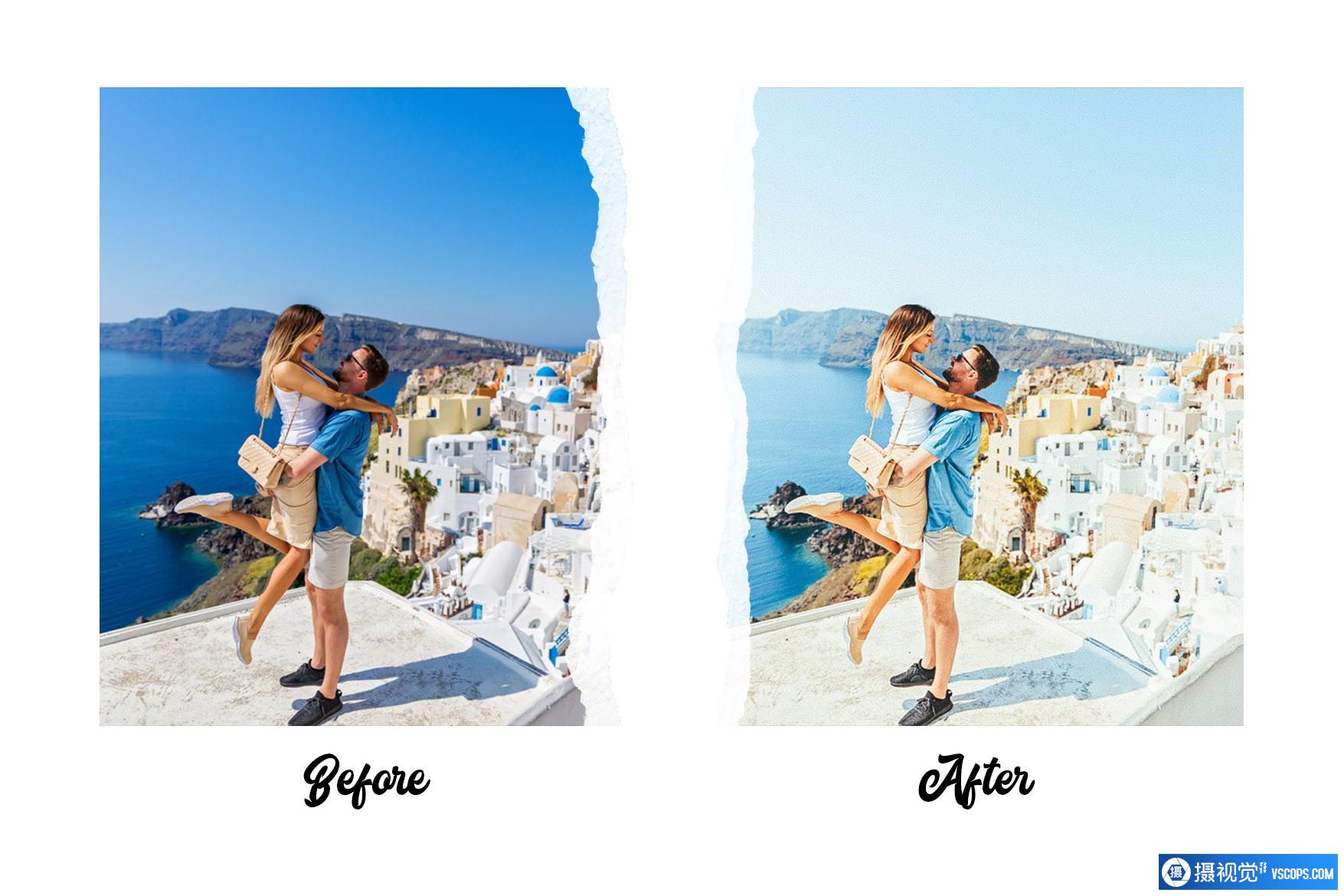 圣托里尼旅拍清新通透人像后期调色Lightroom预设 Santorini - 15 Premium Lightroom Presets Lightroom预设,效果图6 圣托里尼旅拍清新通透人像后期调色Lightroom预设 Santorini - 15 Premium Lightroom Presets Lightroom预设,效果图6