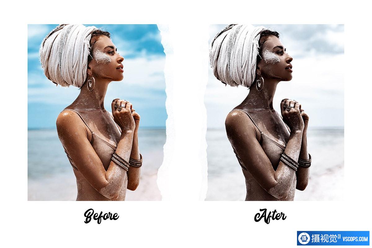 极简通透明亮棕白色人像后期Lightroom预设 Coconut - 5 Premium Lightroom Presets Lightroom预设,效果图7