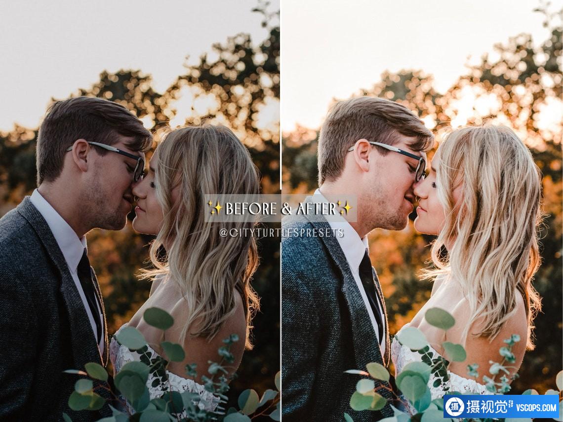 明亮通透婚礼人像胶片Lightroom预设 Light Airy Wedding HIM & HER Lightroom Presets Lightroom预设,效果图8