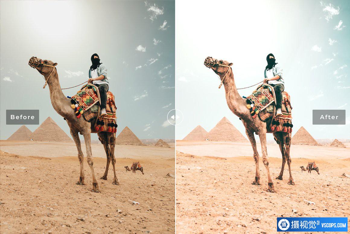 旅拍电影胶片人像后期调色Lightroom预设 Camel Pro Lightroom Presets Lightroom预设,效果图2