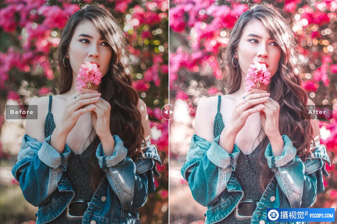 紫红色梦幻明亮人像后期调色Lightroom预设 Fuchsia Pro Lightroom Presets Lightroom预设,效果图5