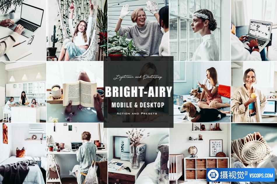 明亮通透人像后期调色Lightroom预设 Brhit Airy - Photoshop & Lightroom Presets