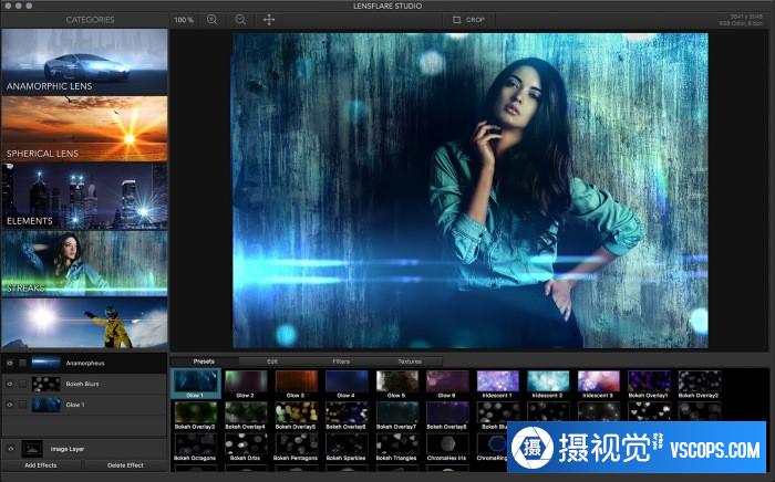 镜头光晕光斑软件 Lens Flare Studio 6.6最新版 (MacOSX)