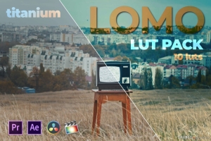 LOMO复古电影胶片风格视频调色LUT预设 Titanium LOMO Video Luts