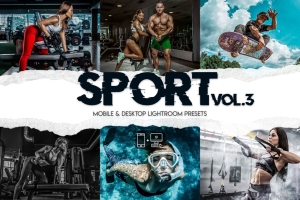 15个健身房运动人像后期调色Lightroom预设 Sport Lightroom Presets Vol. 3