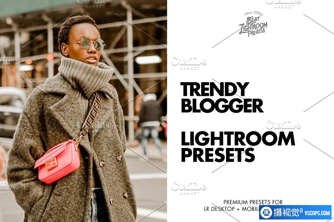 时尚博主胶片人像摄影后期调色Lightroom预设 Lightroom Presets Trendy Blogger