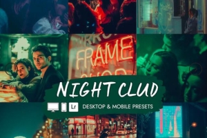 酒吧夜景城市人像后期调色Lightroom预设 H&V Presets -Night Bar