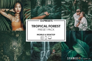 热带雨林旅拍电影胶片色调Lightroom预设 OnPresets - Tropical Forest