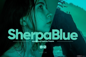 蓝调电影人像摄影后期调色Lightroom预设 Sherpa Blue Presets for Lightroom