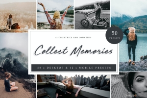 旅行人像风光回忆胶片感Lightroom预设 Lightroom Presets - Collect Memories