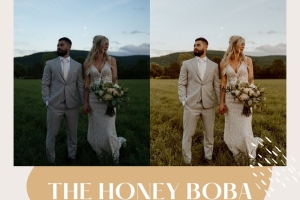 温暖金色奶油质地完美婚礼Lightroom预设 Cassidy Lynne The Honey Boba Preset