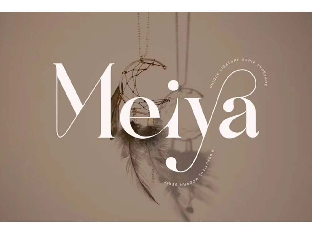 Meiya Font 是一款优雅经典的衬线字体 字体既现代又怀旧
