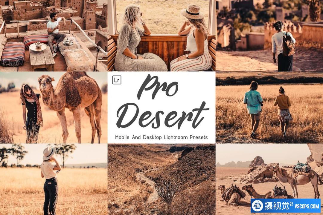 中午阳光沙漠沙丘旅拍后期Lightroom预设10 Pro Desert Lightroom Presets