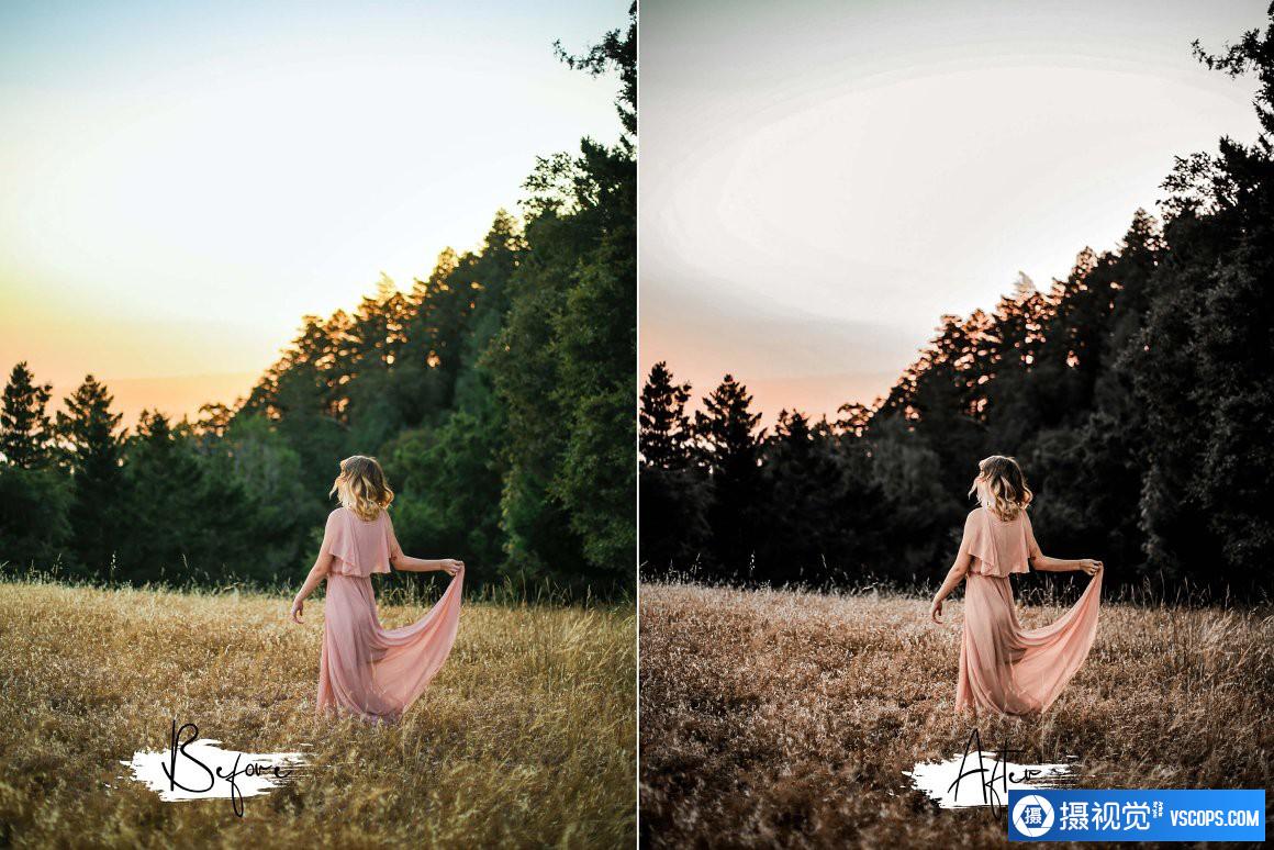 旅行婚礼情绪复古人像Lightroom预设与APP预设 15 Lightroom Presets Neo Inky Moody Lightroom预设,效果图5