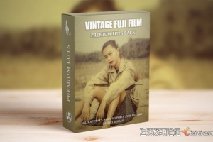 老式富士电影胶片调色LUT预设Vintage Old Fujifilm Look Cinematic LUTs